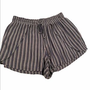 American Eagle Striped Drawstring Shorts Sz Small